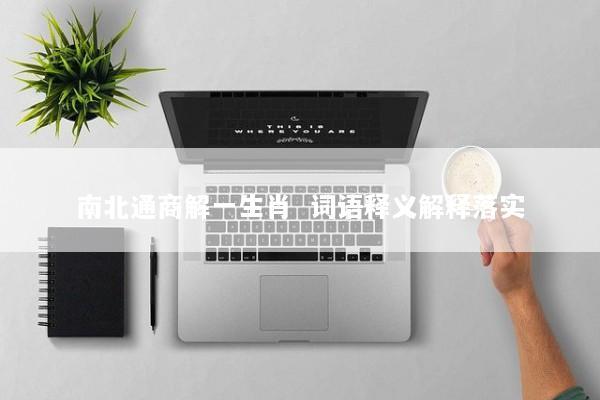 南北通商解一生肖  词语释义解释落实